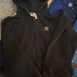 Adidas Black Zip-Up Hoodie